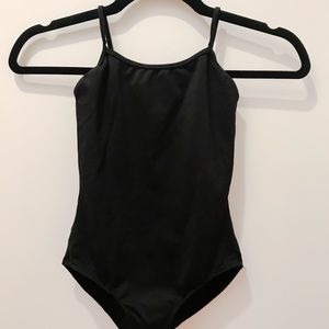 Bloch Black Scoop Spaghetti Strap Ballet Leotard